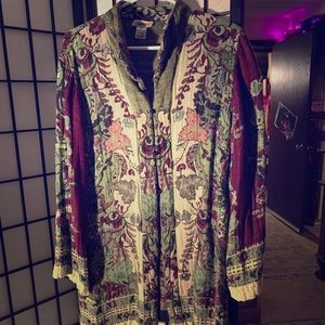 Colorful long blazer